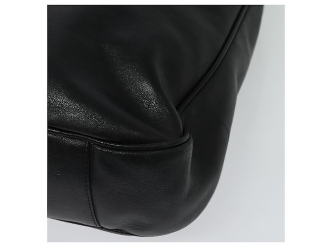 Borsa a mano in pelle GUCCI Bamboo 2way Nera Oro 001 2123 1577 Auth 135785 Nero D'oro - vista 17