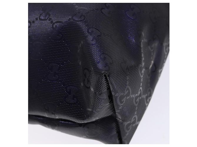 Borsa tote in PVC GG di GUCCI, blu navy e argento, 211133 Auth ki5982 - vista 16