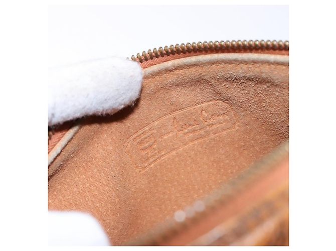 Borsa a Spalla MCM Logogram Vicetos in Pelle PVC Marrone Oro Auth th6240 D'oro - vista 17