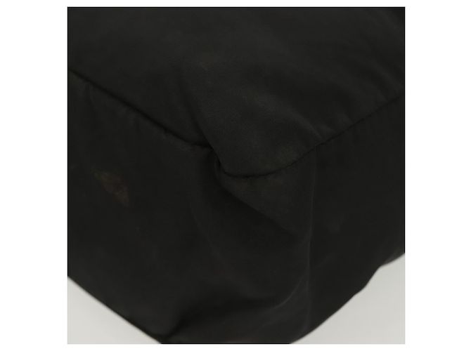 PRADA Borsa a mano in nylon nero argento Auth 137647 - vista 15