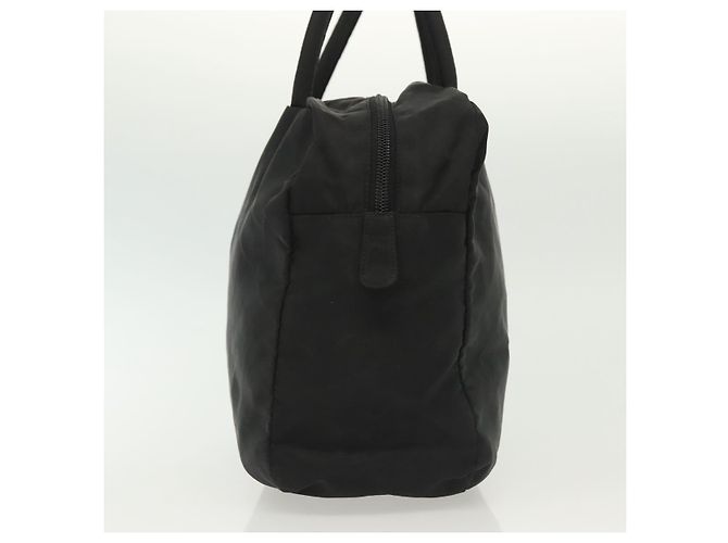 PRADA Borsa a mano in nylon nero argento Auth 137647 - vista 3