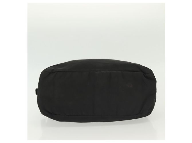 PRADA Borsa a mano in nylon nero argento Auth 137647 - vista 5