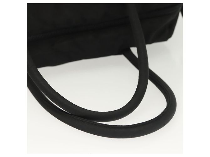 PRADA Borsa a mano in nylon nero argento Auth 137647 - vista 7