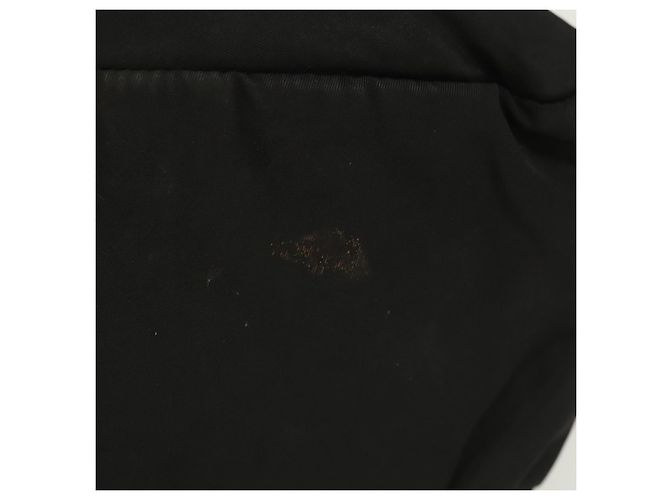 PRADA Borsa a mano in nylon nero argento Auth 137647 - vista 9