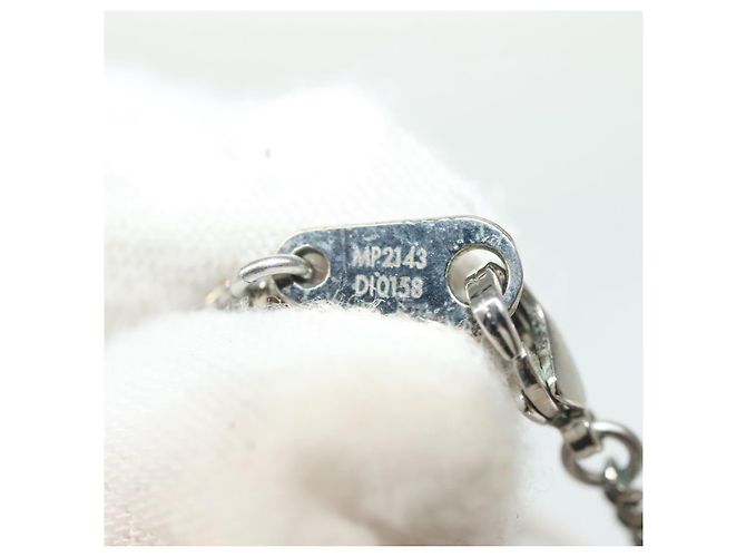 COLLANA LV FLUO LOUIS VUITTON Metallo Giallo Argento MP2143 LV Auth 137309 - vista 11