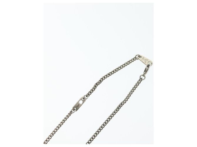 COLLANA LV FLUO LOUIS VUITTON Metallo Giallo Argento MP2143 LV Auth 137309 - vista 18