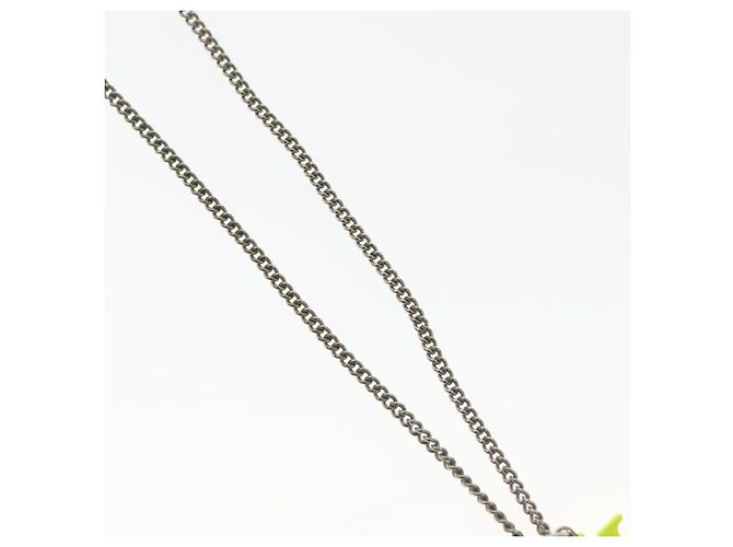 COLLANA LV FLUO LOUIS VUITTON Metallo Giallo Argento MP2143 LV Auth 137309 - vista 4