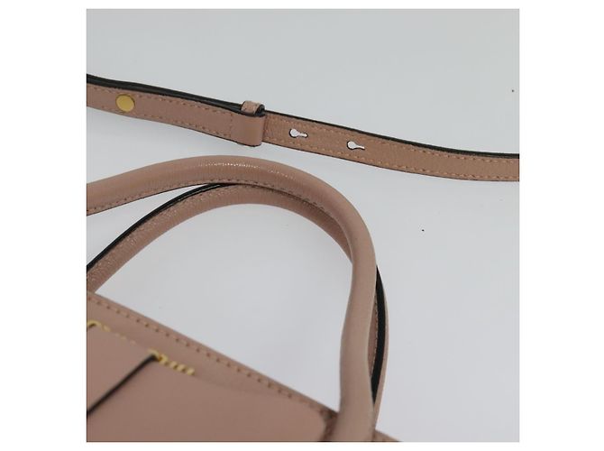 Borsa Miu Miu in pelle 2 in 1 rosa oro Auth 138548 D'oro - vista 14
