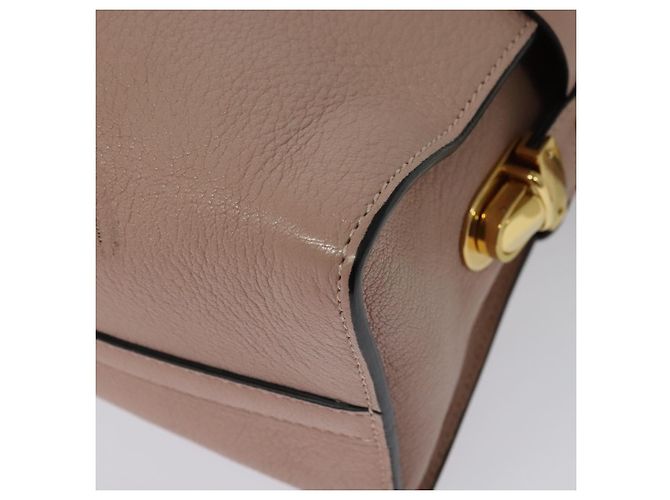 Borsa Miu Miu in pelle 2 in 1 rosa oro Auth 138548 D'oro - vista 18