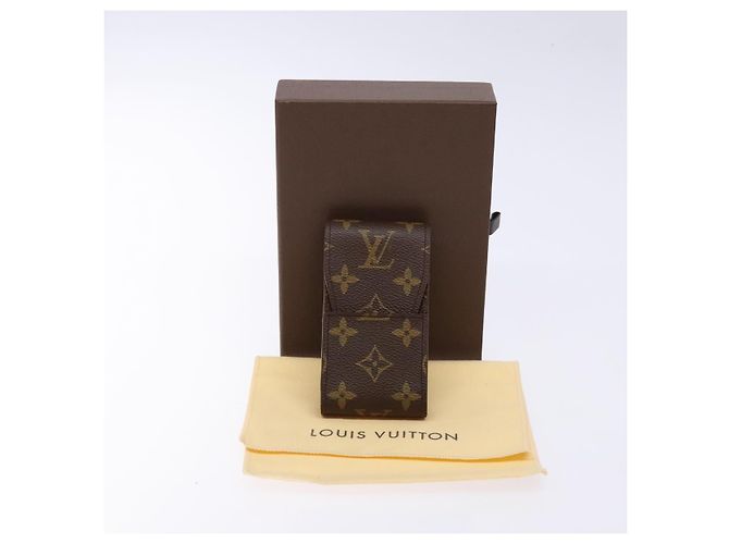 LOUIS VUITTON Monogram Etui per sigarette Astuccio per sigarette M63024 LV Auth 139437 Monogramma - vista 12