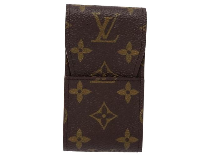 LOUIS VUITTON Monogram Etui per sigarette Astuccio per sigarette M63024 LV Auth 139437 Monogramma - vista 13