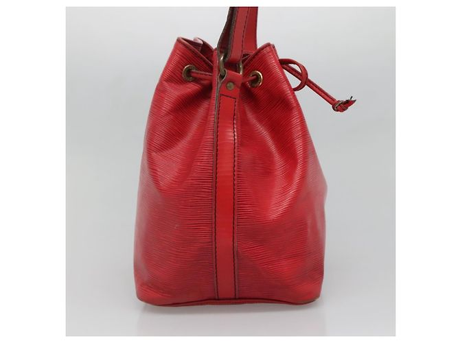 Noe LOUIS VUITTON Borsa a Spalla Petit Noé Epi Rossa M44107 LV Auth th6293 Rosso - vista 3