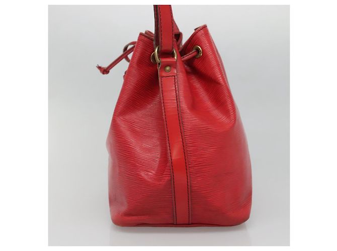 Noe LOUIS VUITTON Borsa a Spalla Petit Noé Epi Rossa M44107 LV Auth th6293 Rosso - vista 4