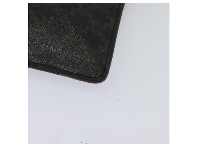 Céline CELINE Borsa a spalla per cellulare Triomphe PVC Nera Auth 138351 Nero - vista 15
