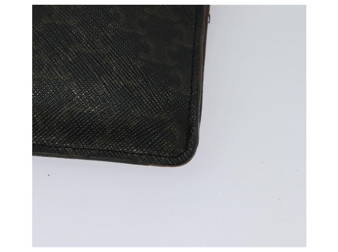 Céline CELINE Borsa a spalla per cellulare Triomphe PVC Nera Auth 138351 Nero - vista 17