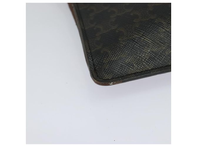 Céline CELINE Borsa a spalla per cellulare Triomphe PVC Nera Auth 138351 Nero - vista 8