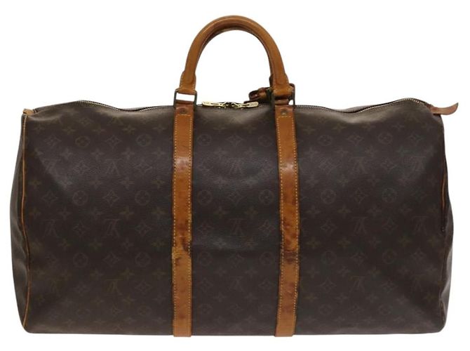 LOUIS VUITTON Borsa Boston Monogram Keepall 55 M41424 LV Auth 136675 Monogramma - vista 2