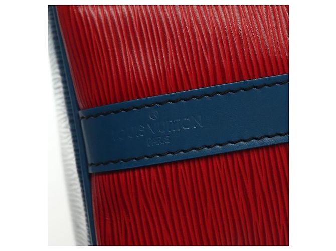 Noe LOUIS VUITTON Borsa a Spalla Petit Noé Epi Rosso Castigliano Blu LV Auth 137359 - vista 17