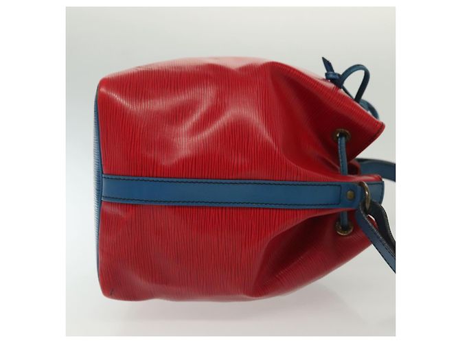 Noe LOUIS VUITTON Borsa a Spalla Petit Noé Epi Rosso Castigliano Blu LV Auth 137359 - vista 3