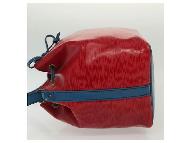 Noe LOUIS VUITTON Borsa a Spalla Petit Noé Epi Rosso Castigliano Blu LV Auth 137359 - vista 4
