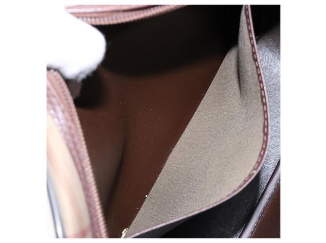 Autre Marque Borsa a Spalla Burberrys Nova Check in Tela Beige e Marrone Auth ki5994 - vista 20
