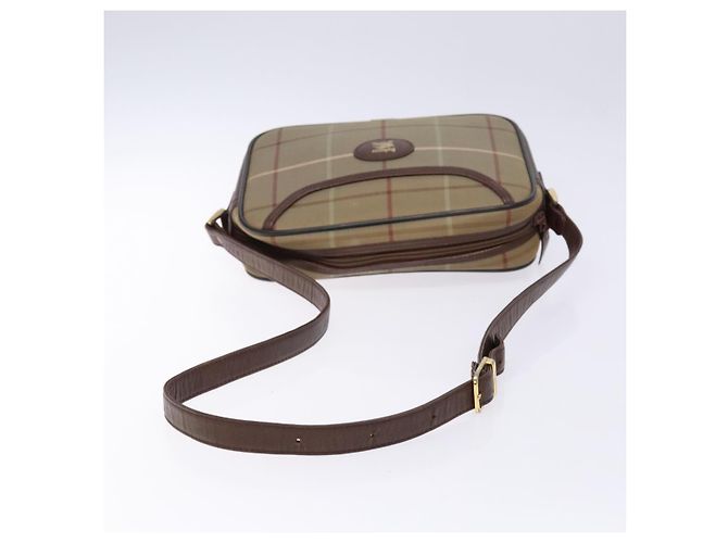Autre Marque Borsa a Spalla Burberrys Nova Check in Tela Beige e Marrone Auth ki5994 - vista 7