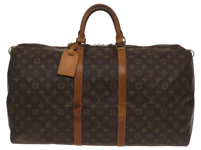 LOUIS VUITTON Borsa Boston Monogram Keepall 55 M41424 LV Auth 136505 Monogramma - vista 13