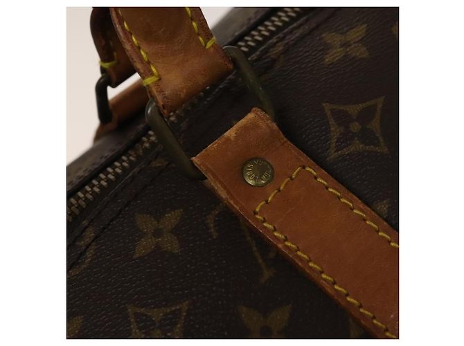 LOUIS VUITTON Borsa Boston Monogram Keepall 55 M41424 LV Auth 136505 Monogramma - vista 17