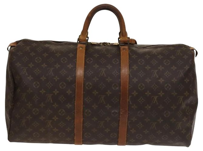 LOUIS VUITTON Borsa Boston Monogram Keepall 55 M41424 LV Auth 136505 Monogramma - vista 2