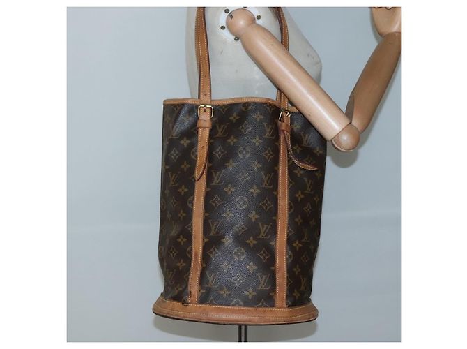 LOUIS VUITTON Borsa a Spalla Monogram Bucket GM M42236 LV Auth 137712 Monogramma - vista 21