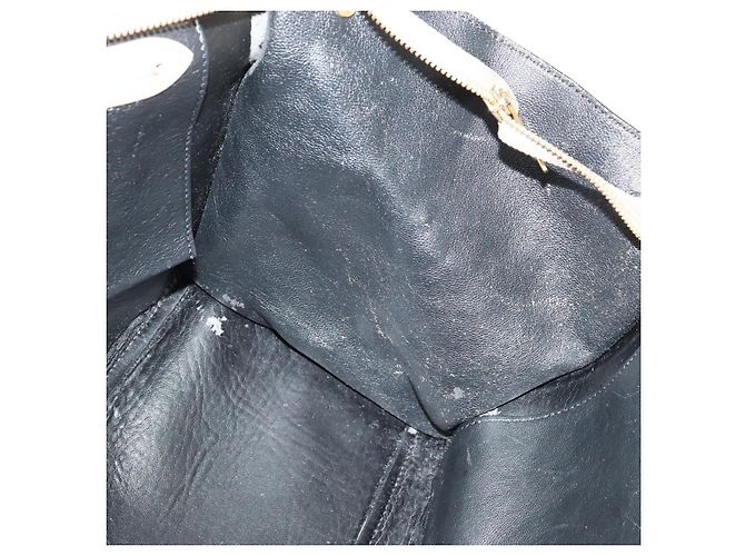 Edge Céline Borsa a mano Trapeze CELINE in pelle e camoscio 2 in 1 beige nero oro Auth bs28736 D'oro - vista 21