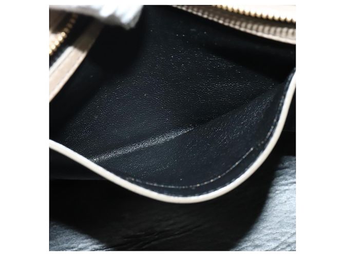 Edge Céline Borsa a mano Trapeze CELINE in pelle e camoscio 2 in 1 beige nero oro Auth bs28736 D'oro - vista 23