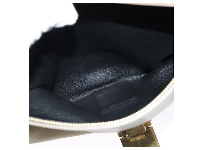 Edge Céline Borsa a mano Trapeze CELINE in pelle e camoscio 2 in 1 beige nero oro Auth bs28736 D'oro - vista 24