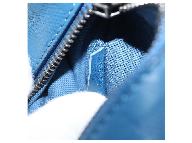 LOUIS VUITTON Bolsa Ambreil Damier Infini Couro Azul N41354 LV Auth 136610 - vista 12