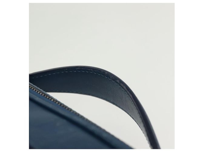 LOUIS VUITTON Bolsa Ambreil Damier Infini Couro Azul N41354 LV Auth 136610 - vista 14