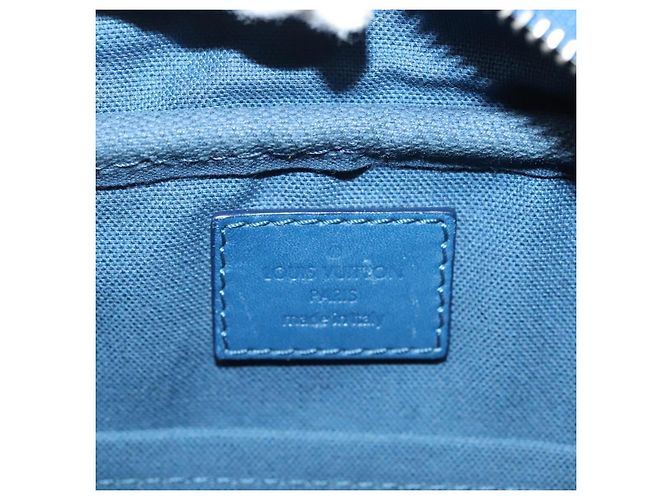 LOUIS VUITTON Bolsa Ambreil Damier Infini Couro Azul N41354 LV Auth 136610 - vista 21