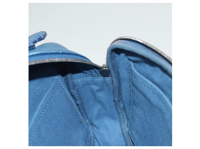 LOUIS VUITTON Bolsa Ambreil Damier Infini Couro Azul N41354 LV Auth 136610 - vista 22