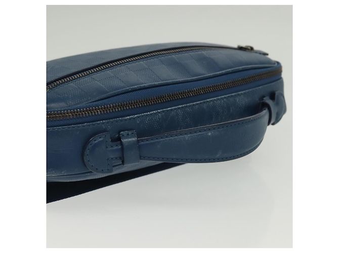 LOUIS VUITTON Bolsa Ambreil Damier Infini Couro Azul N41354 LV Auth 136610 - vista 6