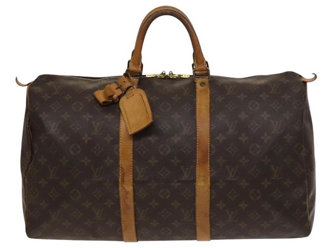 LOUIS VUITTON Borsa Boston Monogram Keepall 50 M41426 Auth LV 129691 Monogramma - vista 13