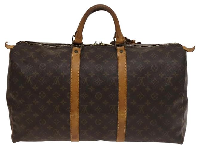 LOUIS VUITTON Borsa Boston Monogram Keepall 50 M41426 Auth LV 129691 Monogramma - vista 2
