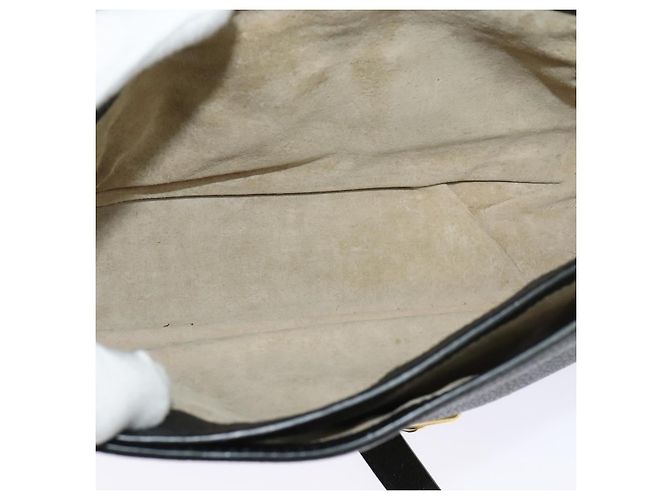 Borsa a mano Miu Miu in pelle 2 in 1 nera e oro Auth 138148 Nero D'oro - vista 10