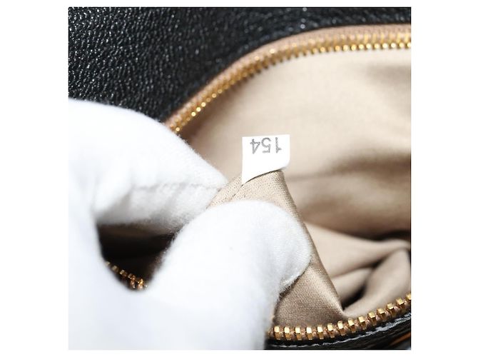 Borsa a mano Miu Miu in pelle 2 in 1 nera e oro Auth 138148 Nero D'oro - vista 11