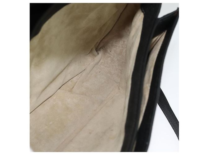 Borsa a mano Miu Miu in pelle 2 in 1 nera e oro Auth 138148 Nero D'oro - vista 24