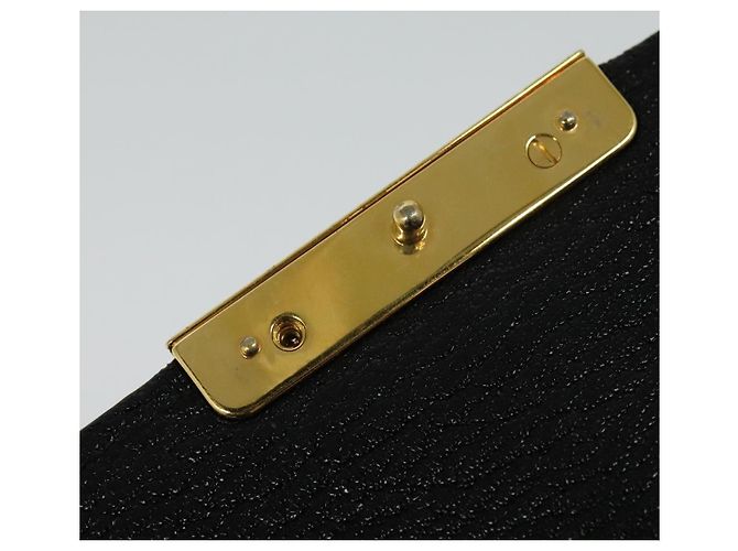 Borsa a mano Miu Miu in pelle 2 in 1 nera e oro Auth 138148 Nero D'oro - vista 9