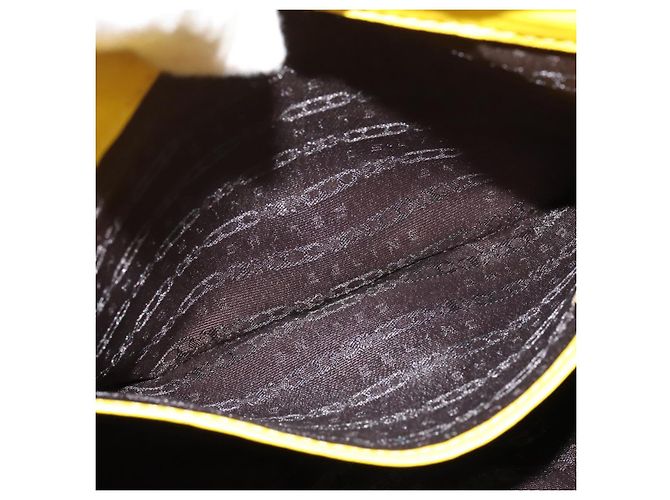 Céline Borsa a spalla CELINE in pelle gialla argento autentica 138823 Giallo - vista 21
