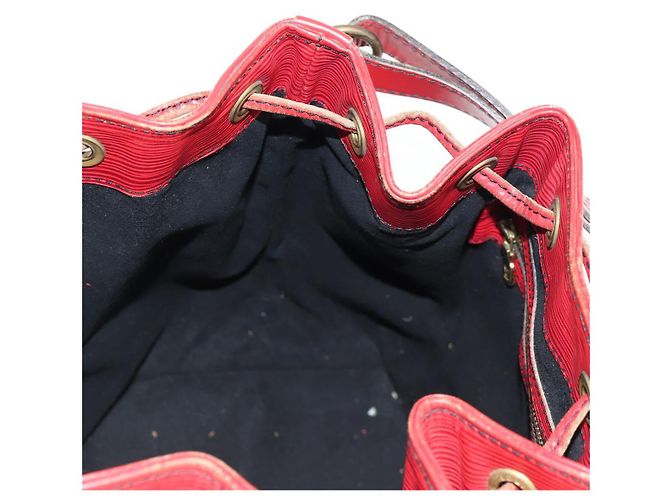 Noe LOUIS VUITTON Borsa a Spalla Petit Noé Epi Rossa M44107 LV Auth 136852 Rosso - vista 20