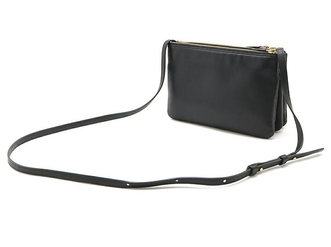 Céline Borsa a Spalla Trio Piccola in Pelle Nera di Celine Nero - vista 3