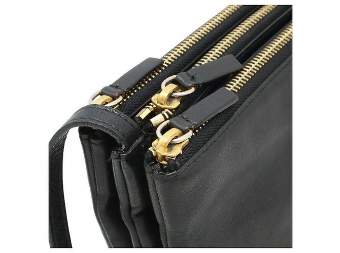 Céline Borsa a Spalla Trio Piccola in Pelle Nera di Celine Nero - vista 5