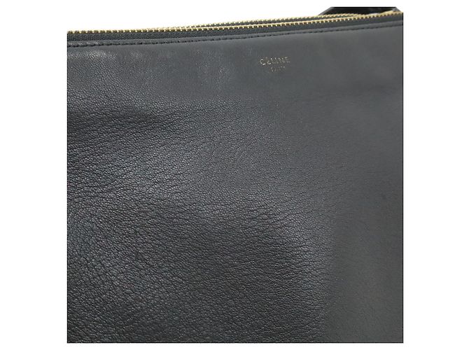 Céline Borsa a Spalla Trio Piccola in Pelle Nera di Celine Nero - vista 9