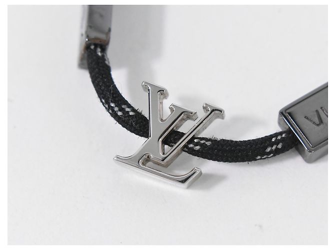 Bracciale Satellite Louis Vuitton in corda con metallo Argento - vista 3